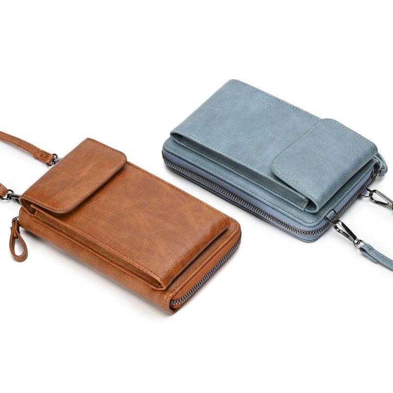 Small Crossbody Messenger Bags Shoulder Bag Wallet Leather Card Holder Purse 1PC