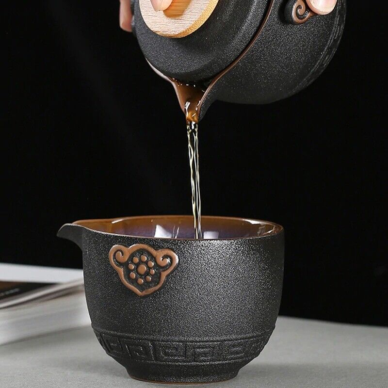 High Grade Chinese Tea Travel Set Ceramic Portable Teapot Porcelain Tea Ceremony