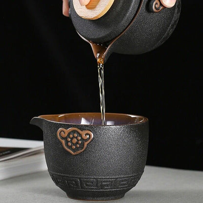 High Grade Chinese Tea Travel Set Ceramic Portable Teapot Porcelain Tea Ceremony
