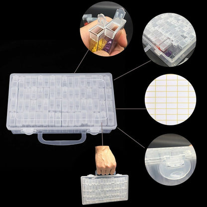 64/128/256 Pcs/Set Bottles Diamond Painting Tools Accessories Storage Containers
