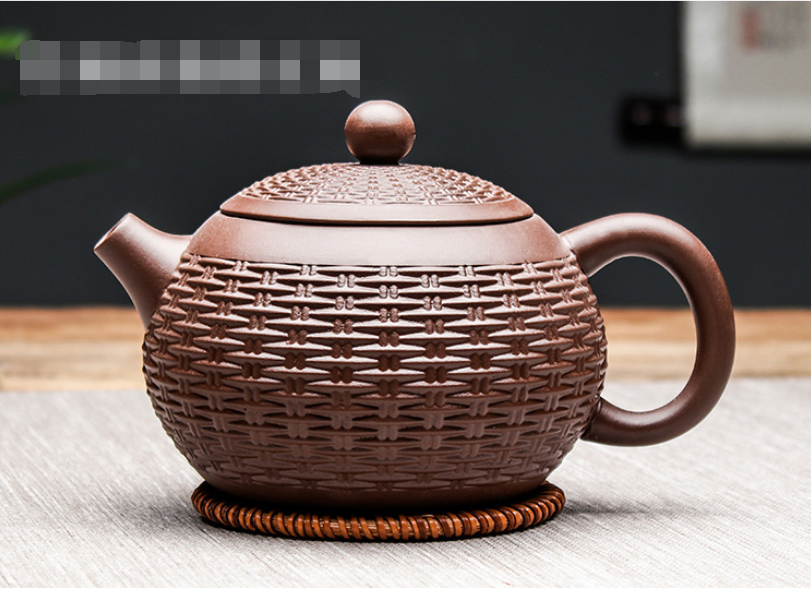 Chinese Yixing purple clay teapot (pure handmade Xishi teapot)