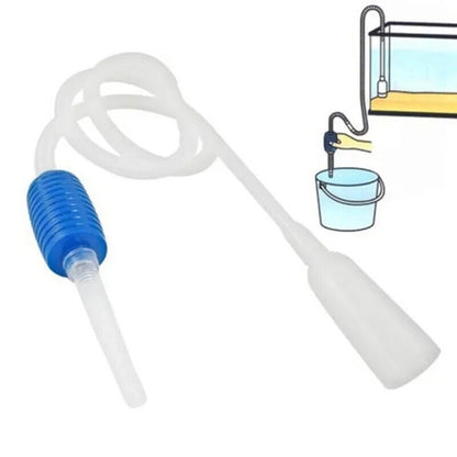 Aquariums Accessories Fish Tank Semi-Automatic Siphon Vacuum Cleaners Pump 140cm