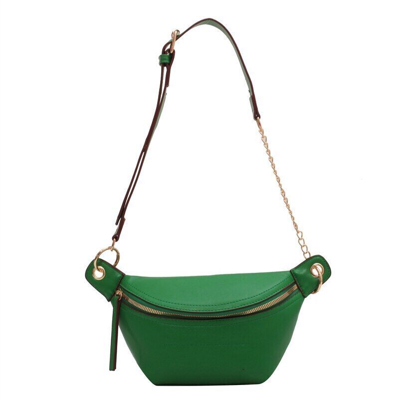 Waist Bag Women Leather Chest Bags Belt Bag Women's Shoulder Crossbody Bag