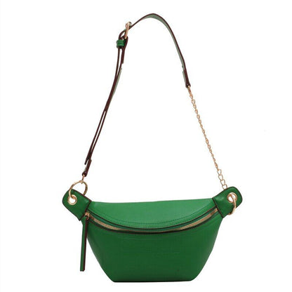 Waist Bag Women Leather Chest Bags Belt Bag Women's Shoulder Crossbody Bag