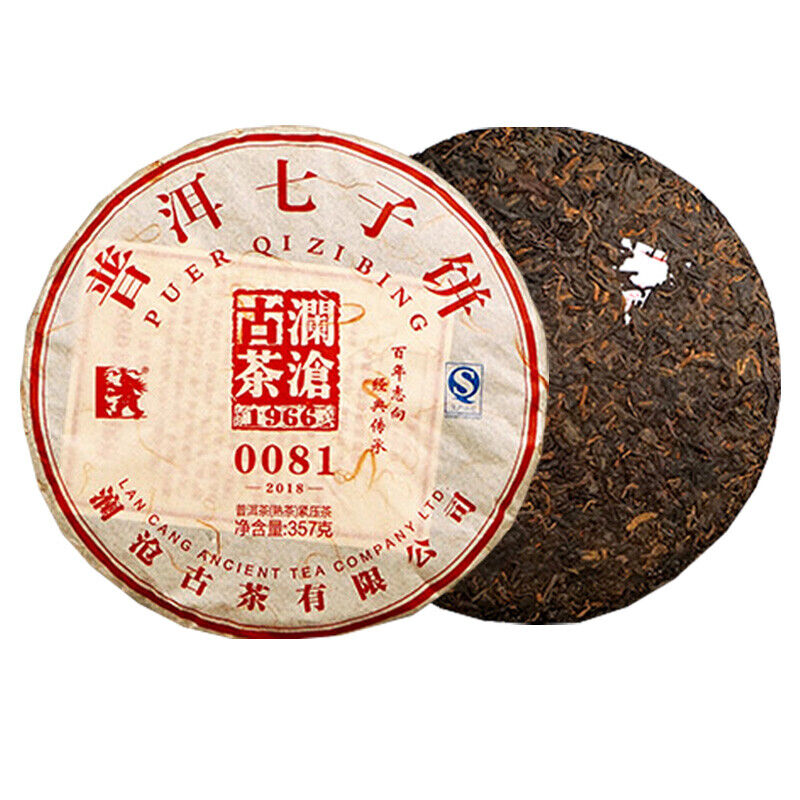 LAN CANG ANCIENT TEA Brand 0081 Pu-erh Tea Cake 2018 357g Ripe Puer Pu'er Shu
