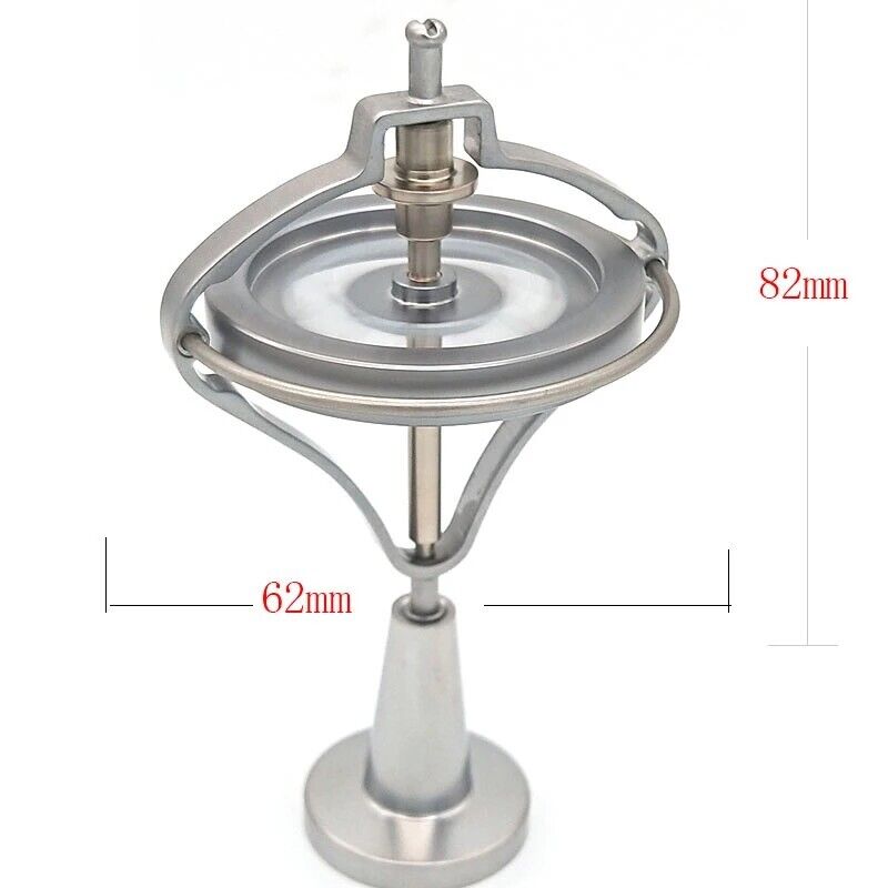 Mechanical Gyroscope Metal Technology Trends Decompression Physics Toys 82x62mm