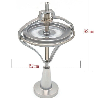 Mechanical Gyroscope Metal Technology Trends Decompression Physics Toys 82x62mm