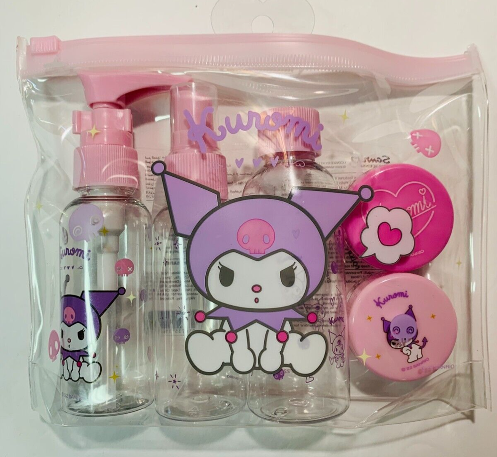 Miniso x Sanrio KUROMI TRAVEL SET 5 pcs - New