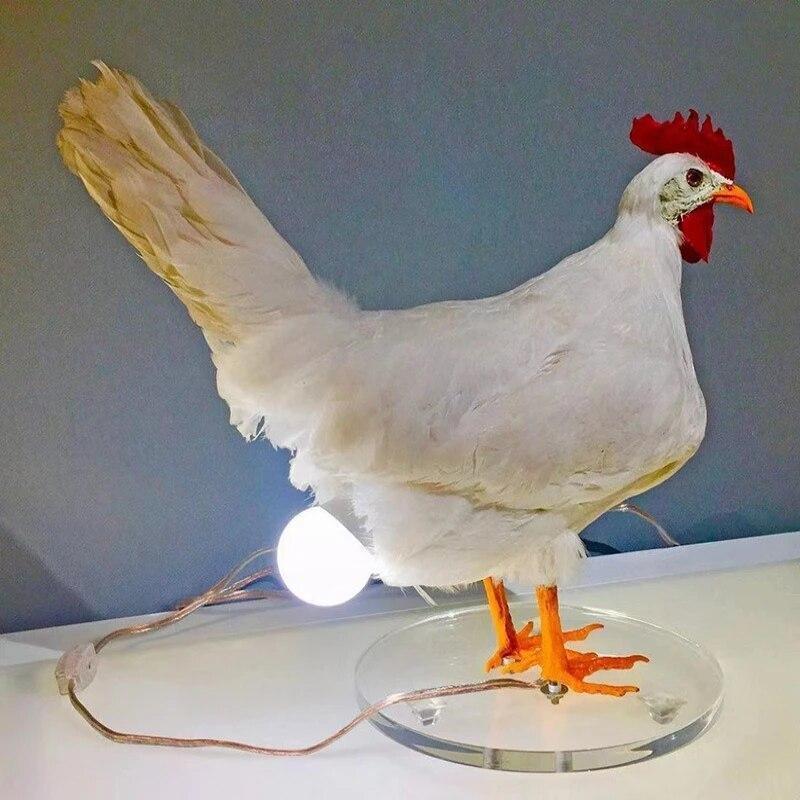 Taxidermy Chicken Eggs Lamp Ranch Farm Country-style Taxidermy Eggs Lamp New
