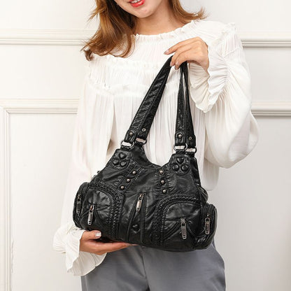 Small Handbags Satchel Handbag Soft Synthetic Shoulder Bag Dumpling Purse Bags