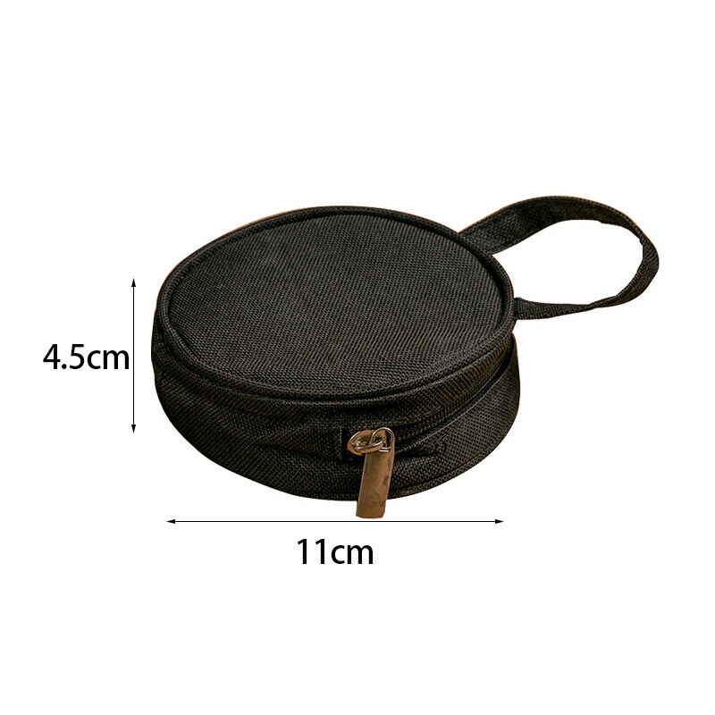 11x4.5cm Round Japanese Florist Working Tools Bag Kenzan Toolkits Storage Pouch