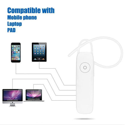 M165 Mini Bluetooth Headset Stereo Hands-free Ear-hook Wireless Microphone with