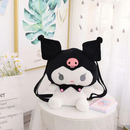 Cinnamoroll Plush Shoulder Bag Girls Cute Kuromi Backpack Handbag Birthday Gift