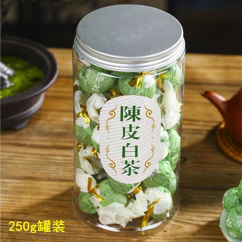 80g/125g/250g Tangerine Peel White Tea Ball Chinese Shoumei Organic White Tea