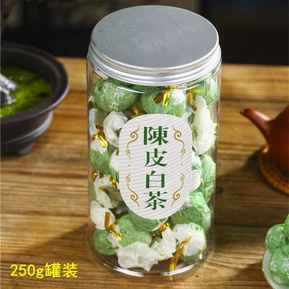 80g/125g/250g Tangerine Peel White Tea Ball Chinese Shoumei Organic White Tea