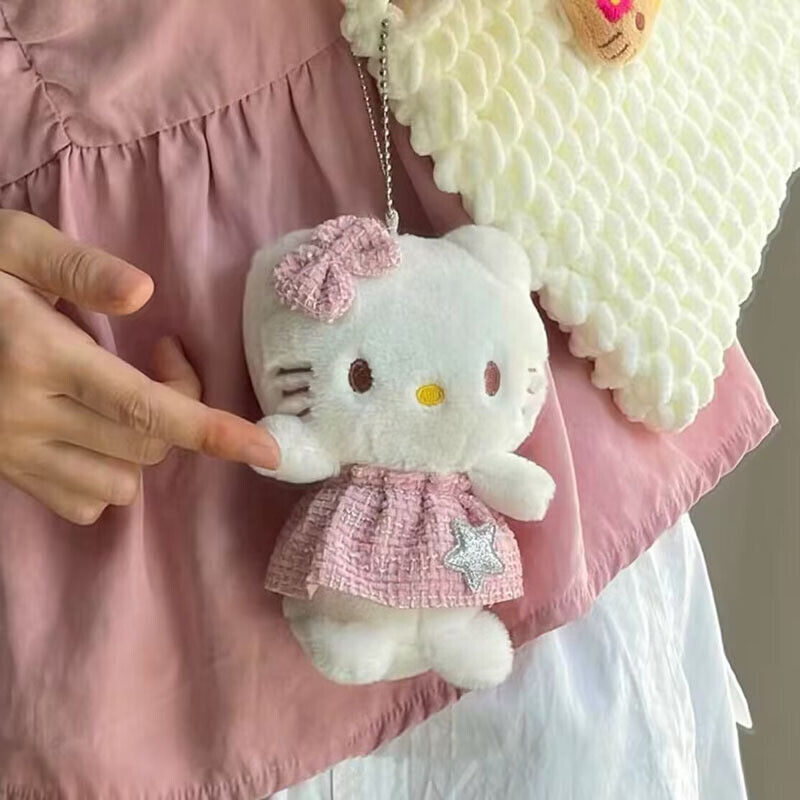 Cartoon Hello Kitty Doll Girl School Bag Pendant Creative Doll Pendant Keychain