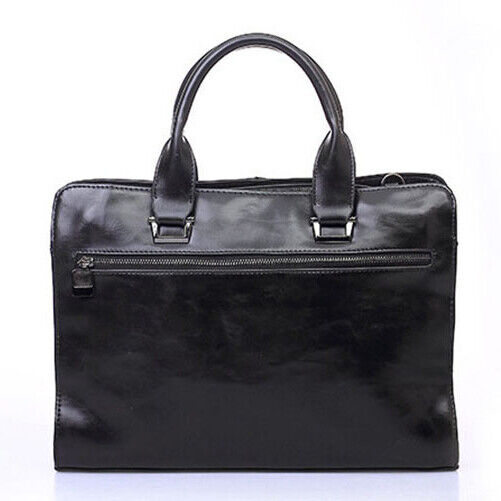 Men's Leather Shoulder Messenger Bags Business Work Bag Laptop Briefcase Handbag