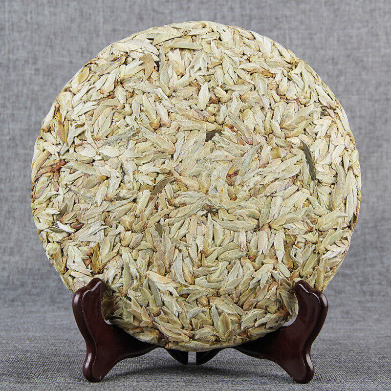 Chinese White Bud Puerh White Tea Cake Yunnan Early Spring Pu-Erh Tea 357g