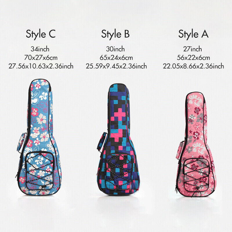 Waterproof Padded Ukulele Backpack Protective Storage Bag Mandolin Carry Case