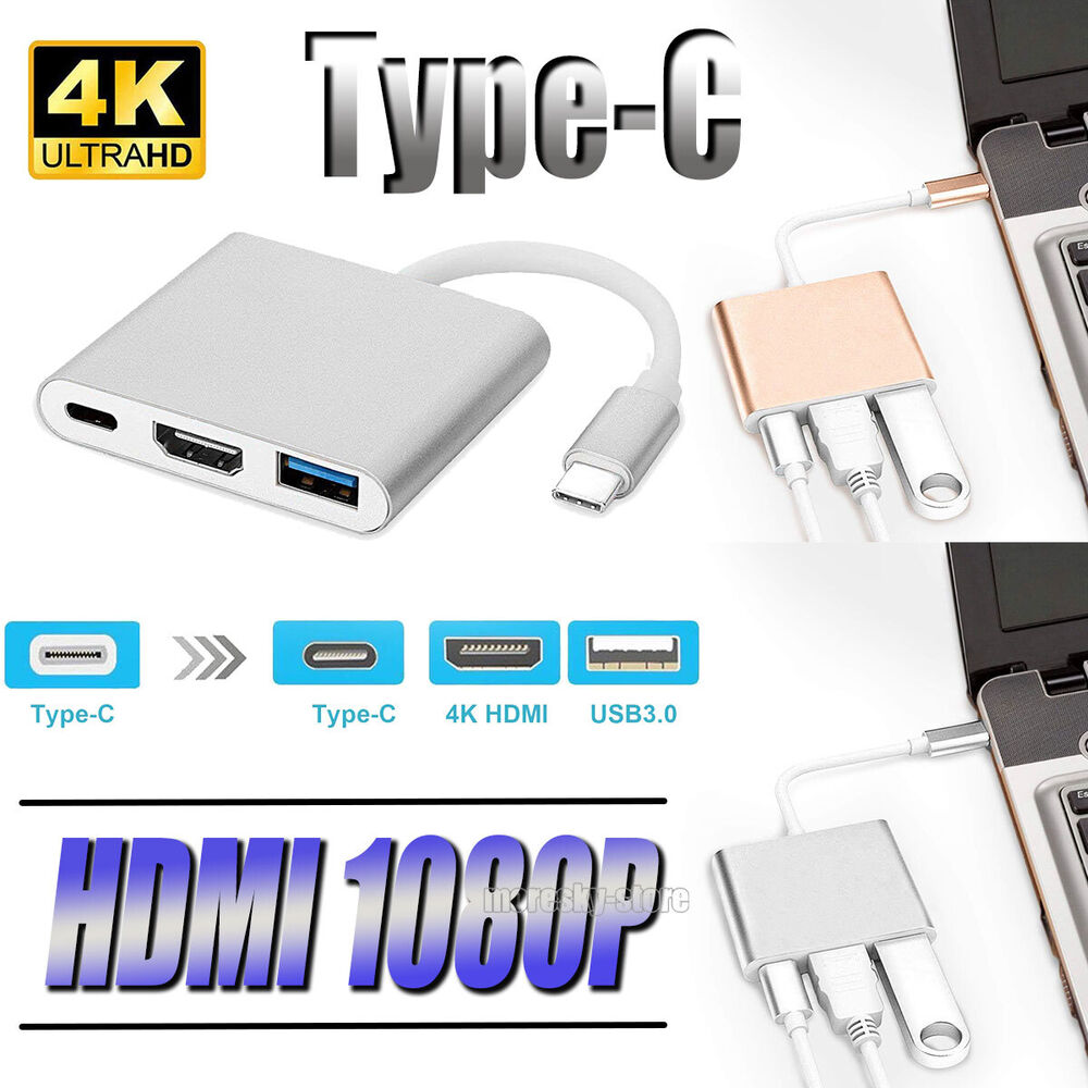 Type C to HDMI HDTV TV Adapter Cable For LG V20/V30/V35/V40/V50/V60 ThinQ 5G