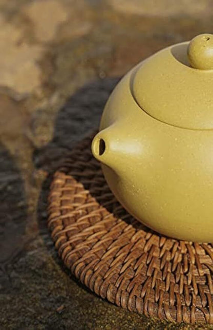 Yixing Zisha Clay Teapot 6.8oz Chinese Zisha Xishi Tea Pots Yellow Duan Mud