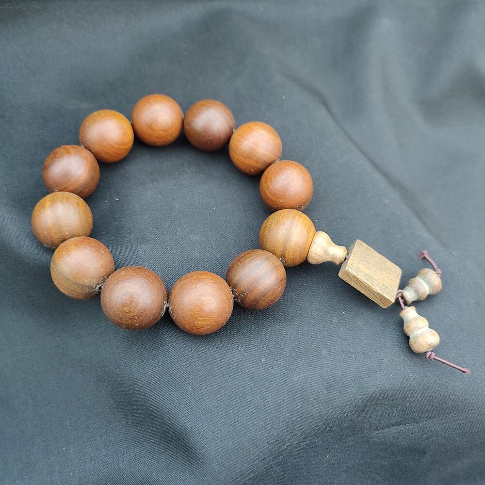 Green Sandalwood Buddhist Prayer Matching Mens Beaded Bracelets gift jewelry