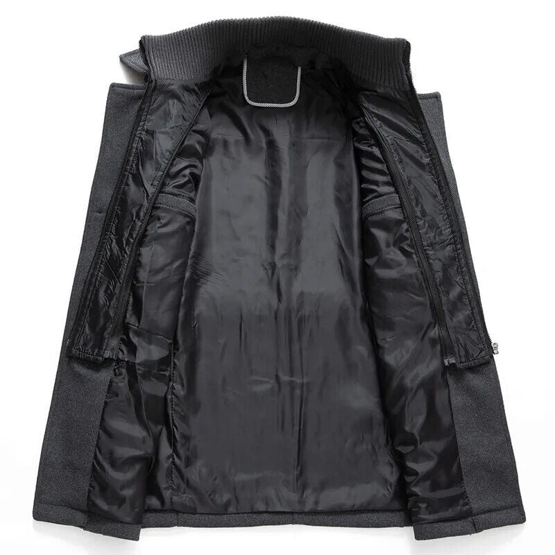 Men's Winter Wool Coat a Winter Thickening Coat High Quality Wool Coat Men
