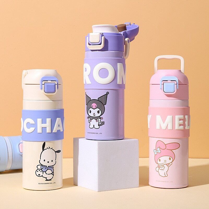 Thermos Mug Cinnamoroll Kuromi My Melody Stainless Steel Water Cup Water Bottle