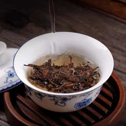 250g Aged Puerh Ripe Tea Brick Authentic Super Grade 2002 Yiwu Old Shu Pu'er Tea