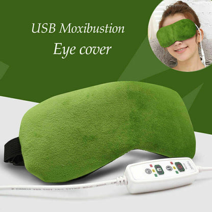 Chinese Moxibustion Blindfold Hot Steam Moxa Eye Patch Mugwort Eye Massage 艾灸眼罩