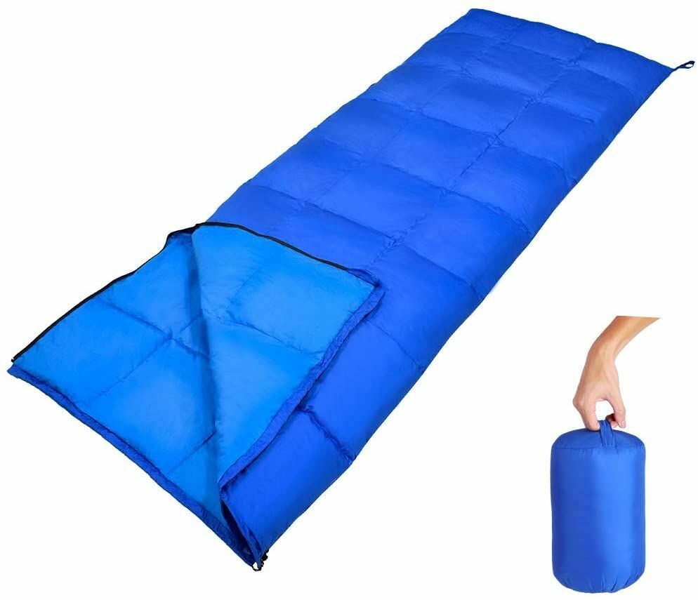 Camping Sleeping Bag Duck Down Waterproof Compression Pack Winter Tourism Adults