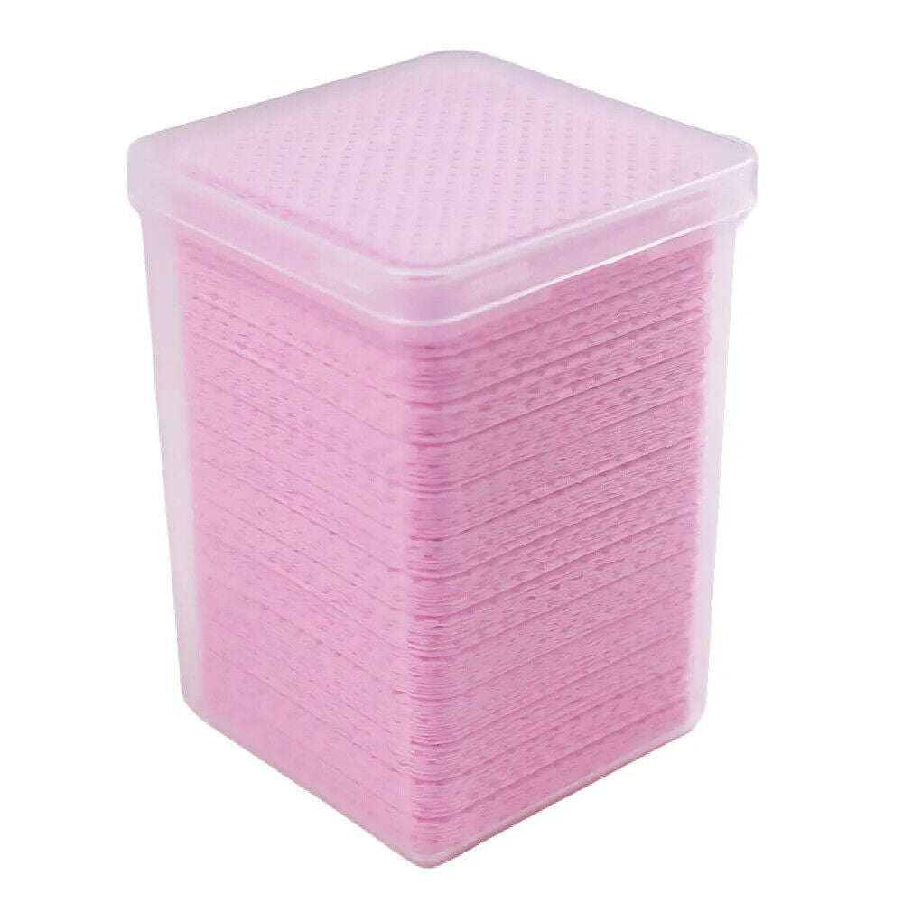 Eyelash Glue Remover Wipe 200Pcs Paper Cotton Lash Extension Cleaner Pad 48x48mm