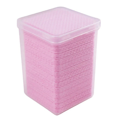 Eyelash Glue Remover Wipe 200Pcs Paper Cotton Lash Extension Cleaner Pad 48x48mm