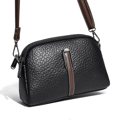 Cowhide Bag Crossbody Genuine Leather Fashion Versatile Messenger Purse Cotton