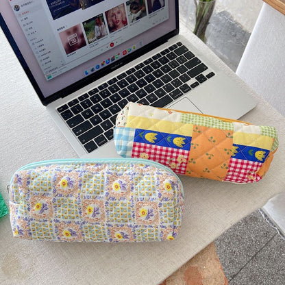 Floral Travel Cosmetic Lipstick Storage Bag Makeup Handbags Wallet Pencil Case