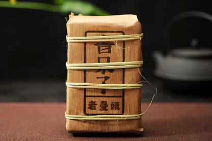 DR. PU'ER TEA Lao Man E Pu-erh Tea Brick 500g Old Tree Ripe Puer Pu'er Shu Tea