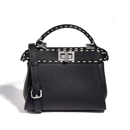 Cowhide Mini Tote Bags Women Handbags Hand Crossbody Shoulder Bag