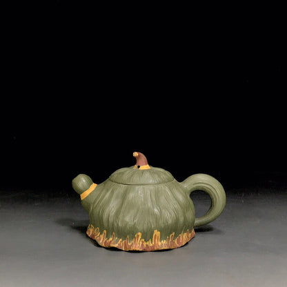 Chinese Yixing Zisha Clay Handmade Exquisite Teapot （：莲子 底款：王镇学）