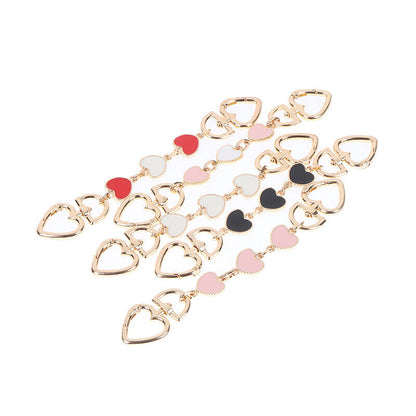 Heart Shaped Replacement Chain Strap Extender For Purse Clutch Handbag Extens-ca