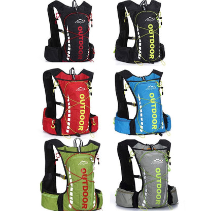 Cycling Backpack Men Women Nylon Bag Hiking Camping 250ml 1.5L Water Bag
