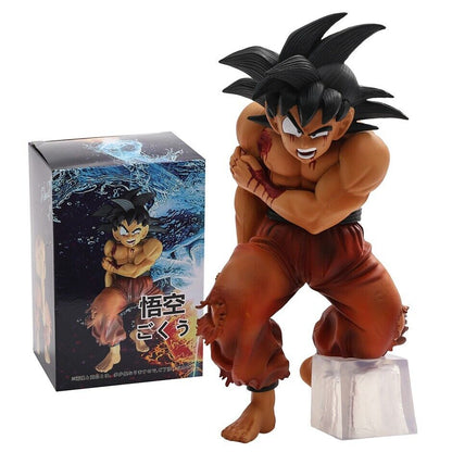 Anime Dragon Ball Son Goku Hurt Damage PVC Action Figure Statue Model Toy Gift