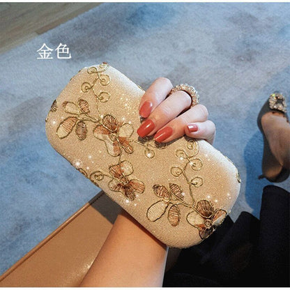 Handbags Women Bags Embroidery Women Evening Bag Wedding Bridal Shoulder Bag