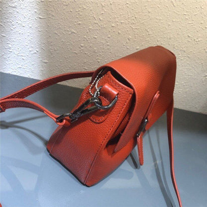 Real Leather Shoulder Bags Fashion Solid Flap Handbag Crossbody Purse Polyester