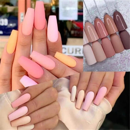 Nails Art Decor Acrylic 100g Bag Dipping Powder Nude Light Crystal Pink Manicure