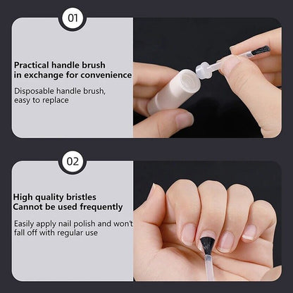 Nail Polish Brush 50 Pcs Plastic Disposable Bottle Accessories Replacement Parts