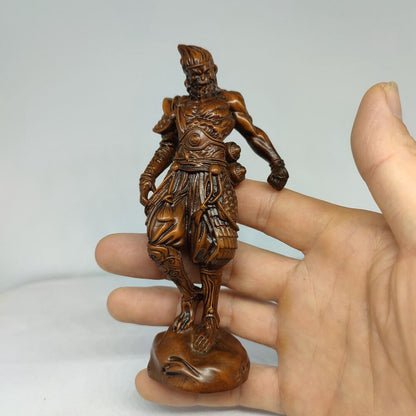 Christmas Presents Monkey King Sculpture Statue Wooden Carved Sun Wukong Decor