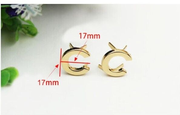 English Letters Rivets 5Pcs Metal DIY Claw Studs Bags Clothes Hats Leather Decor