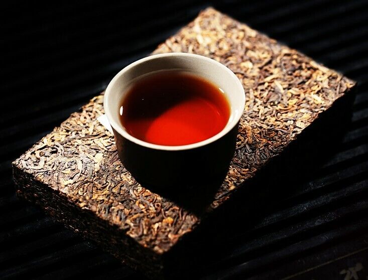 YiWuZhengShan GongTing Puer Tea Pu'erh Ripe Tea ChenXiang Cooked Pu'er Tea-