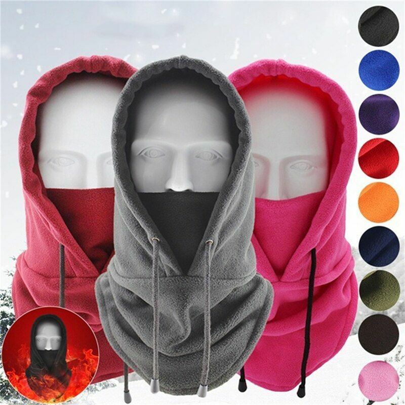 Winter Windproof Hiking Cap Thermal Fleece Balaclava Neck Warmer Helmet Hat 1 PC