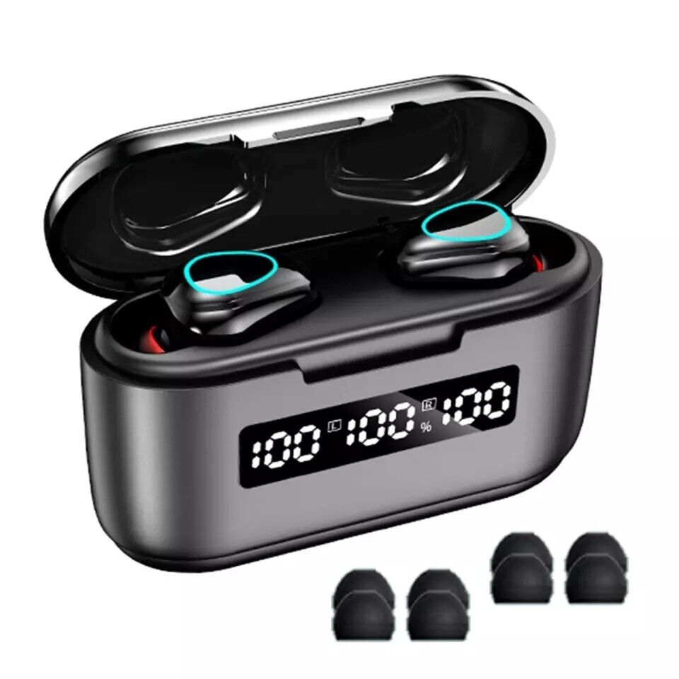 Mini Wireless Earbuds Bluetooth 5.1 Headphones with Charging Case Waterproof
